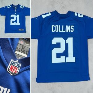 Nike On Field Landon Collins New York Giants Blue #21 Football Jersey Youth S 8